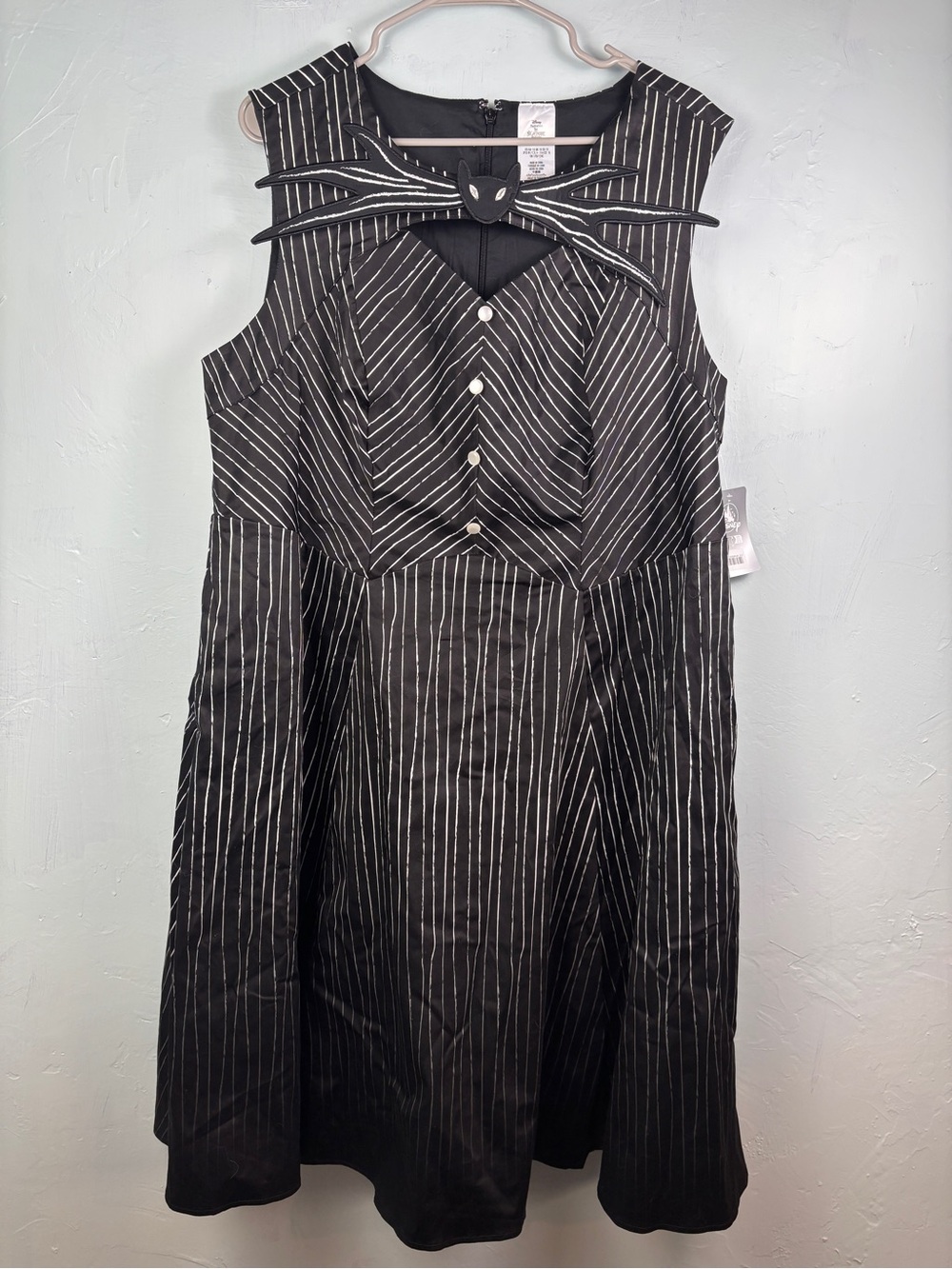 Disney The Nightmare Before Christmas Black & White Jack Skellington Dress